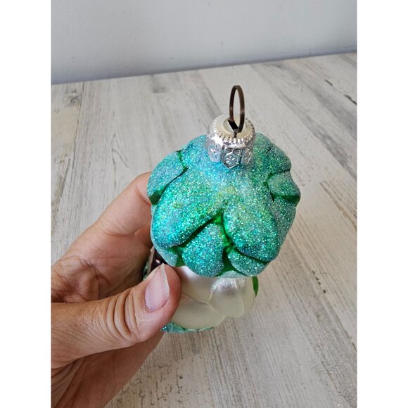 Patricia breen hobe sound snowman fish palm tree glitter green ornament Xmas tre - Picture 6 of 9